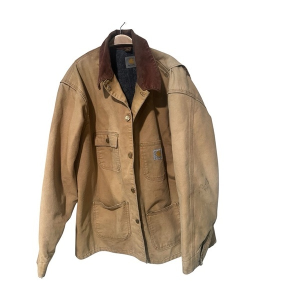 Carhartt Vintage Troy Blanket Lined Brown/Tan Canvas jacket